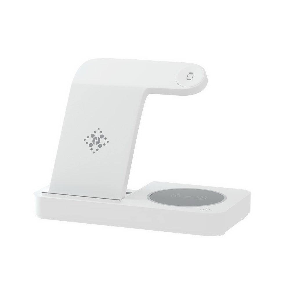 PowerHub 4 in 1 Wireless Charger - LED - White
