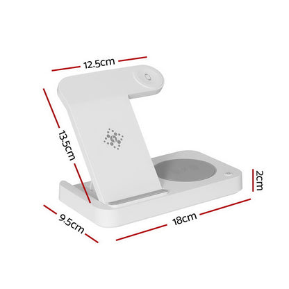 PowerHub 4 in 1 Wireless Charger - LED - White